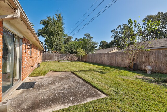 view of yard featuring a patio