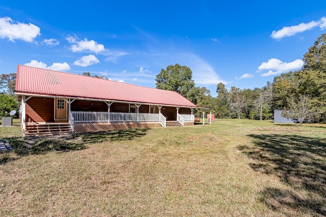 view of front of house with central air condition unit