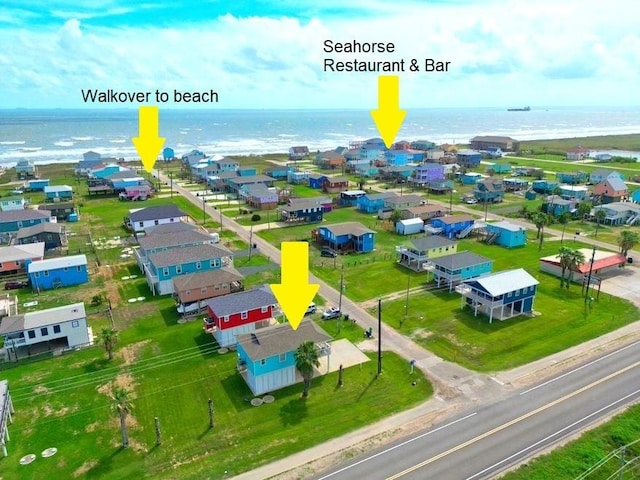 334 Sand Dune Ct, Surfside Beach, TX 77541 - aerial view of a large body of water