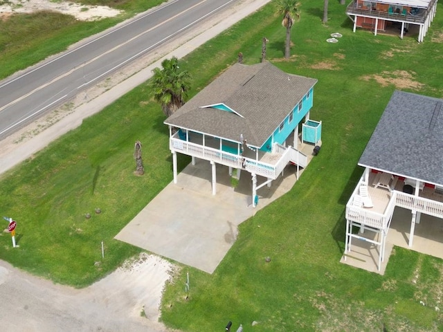 334 Sand Dune Ct, Surfside Beach, TX 77541 - view from above of property