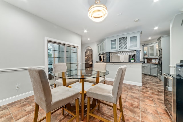 view of dining area