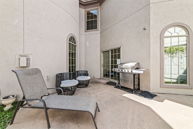 view of patio / terrace featuring grilling area