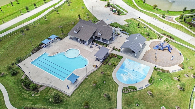 birds eye view of property