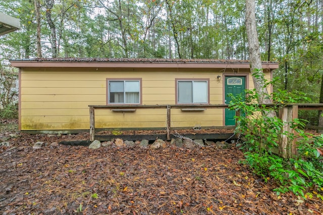 view of rear view of property