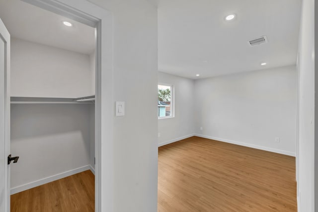 interior space featuring hardwood / wood-style floors