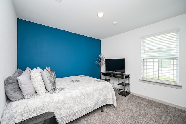 bedroom featuring carpet floors