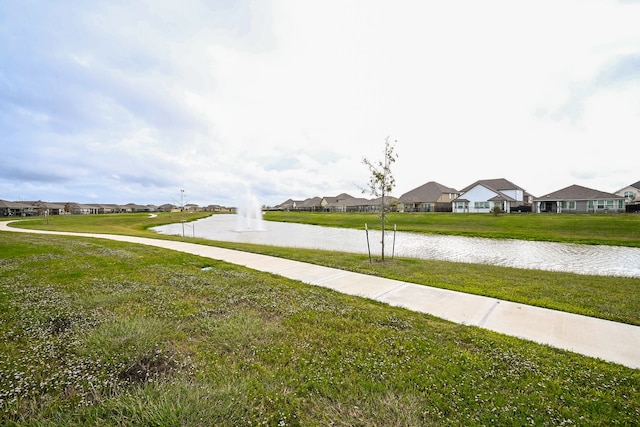 exterior space featuring a water view