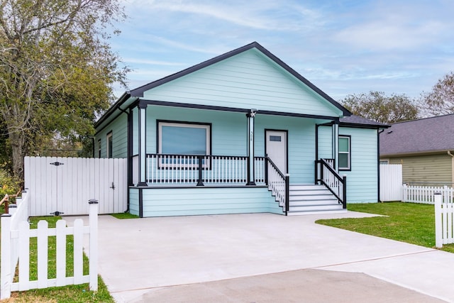 bungalow with covered porch