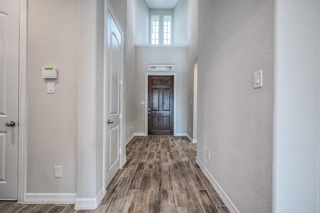 interior space with wood-type flooring