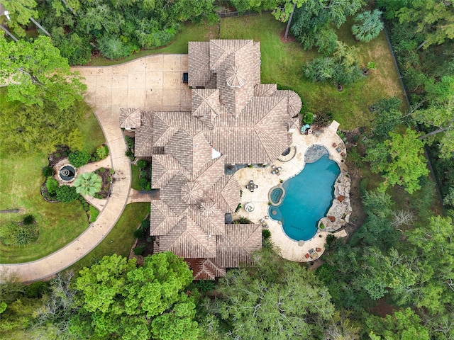 birds eye view of property