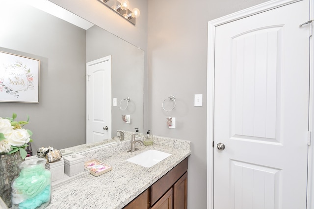 bathroom featuring vanity