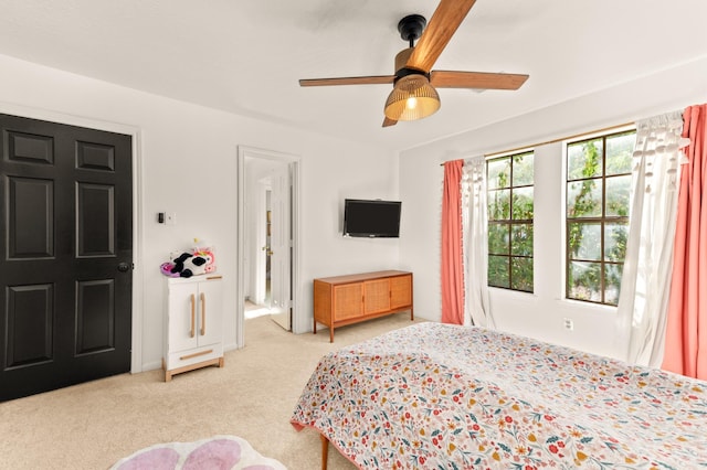 15007 Terrace Oaks Dr, Houston, TX 77068 - carpeted bedroom with ceiling fan