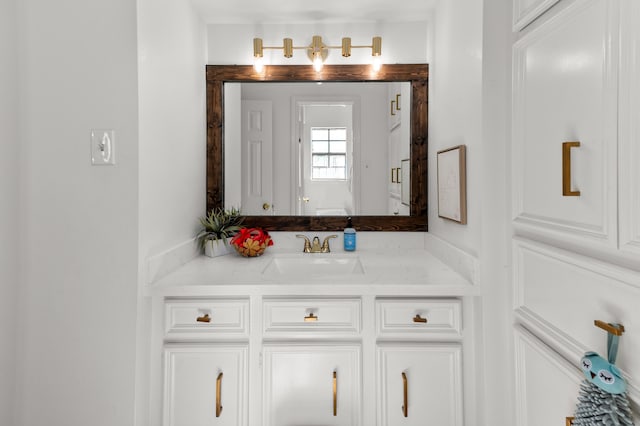 bathroom with vanity