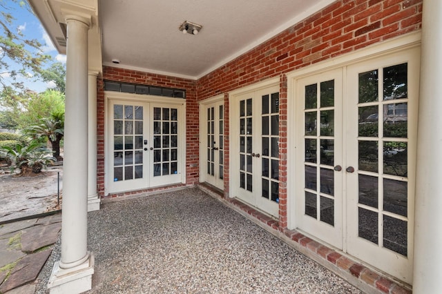 15007 Terrace Oaks Dr, Houston, TX 77068 - view of patio featuring french doors