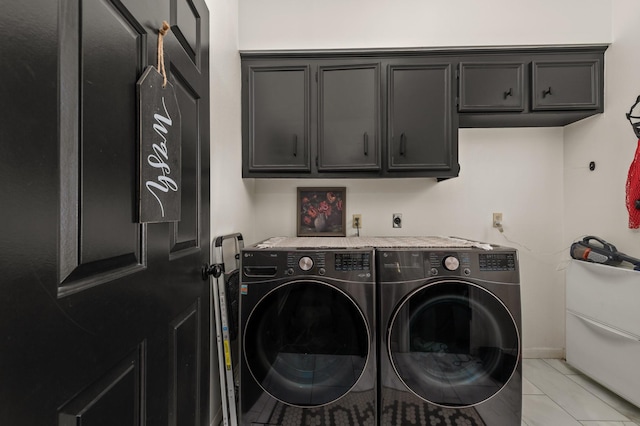 15007 Terrace Oaks Dr, Houston, TX 77068 - laundry room featuring washer and clothes dryer, cabinet space, and baseboards