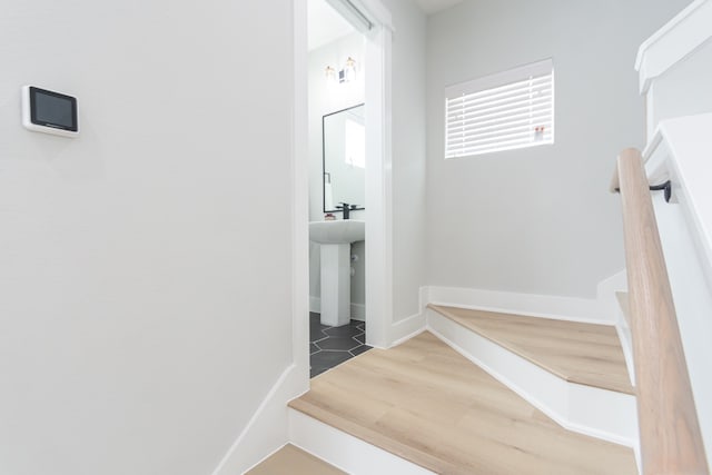 interior space featuring hardwood / wood-style flooring