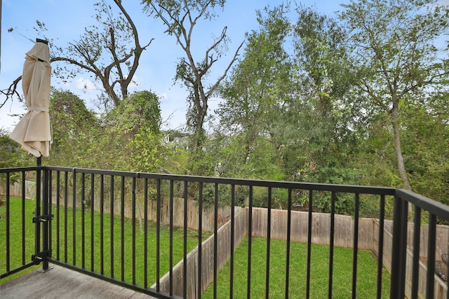 view of balcony