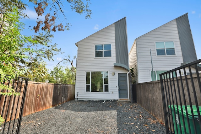 view of rear view of property