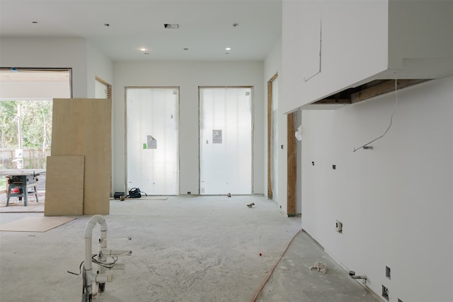 interior space with white cabinetry