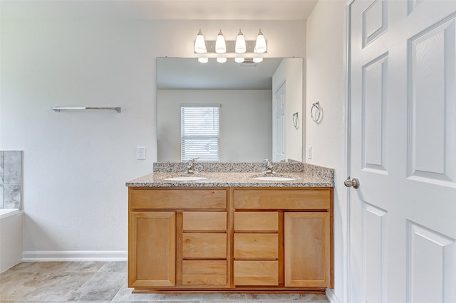 bathroom featuring vanity