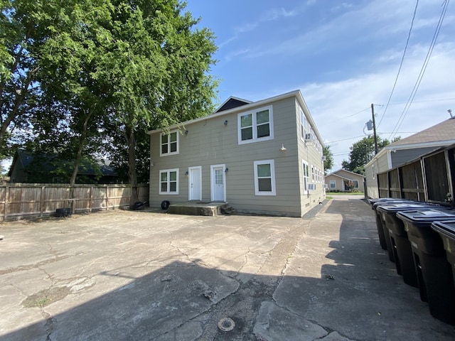 view of front of house with a patio area