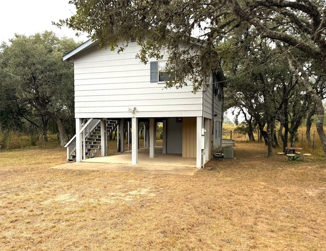 rear view of house with a patio area