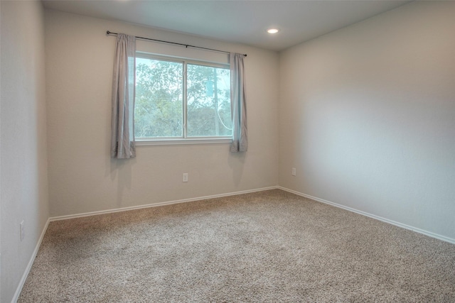 view of carpeted empty room