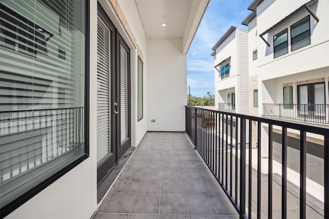 view of balcony