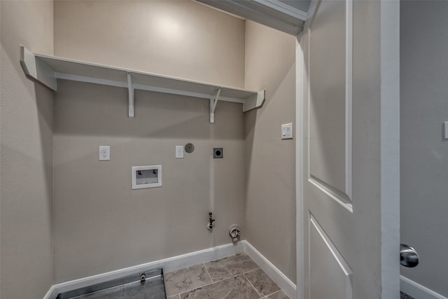 washroom featuring washer hookup, gas dryer hookup, and electric dryer hookup