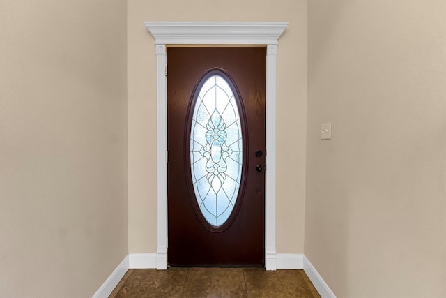 view of entrance foyer