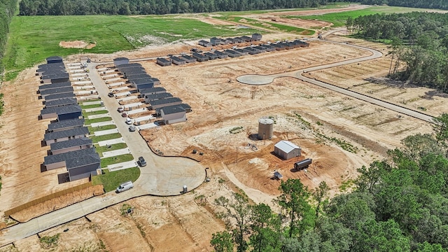 drone / aerial view with a rural view