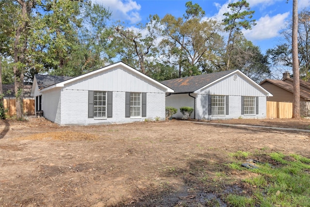 view of ranch-style house