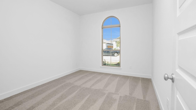 view of carpeted empty room