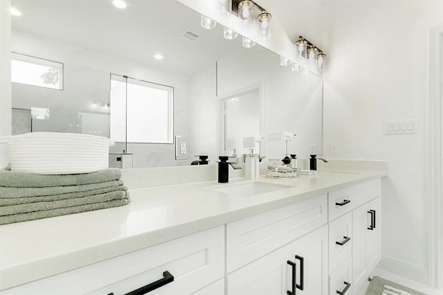 bathroom featuring vanity