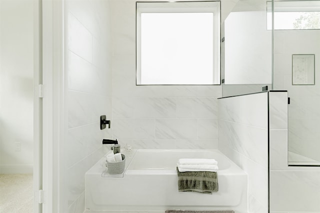 bathroom featuring a bathing tub