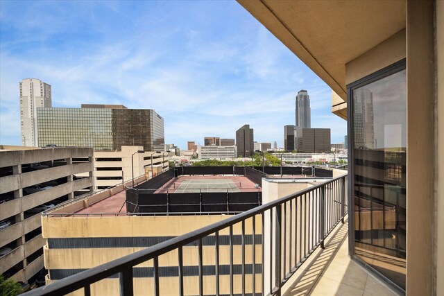 view of balcony