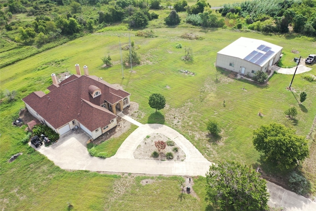 bird's eye view featuring a rural view