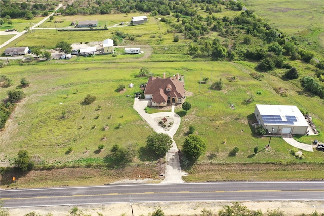 drone / aerial view featuring a rural view