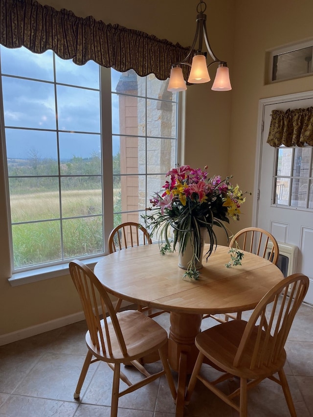 dining area featuring a wealth of natural light