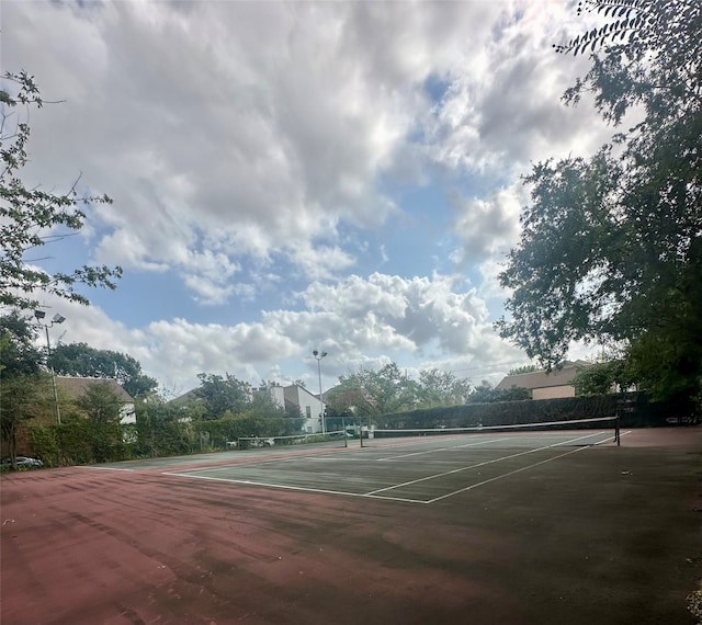 view of tennis court