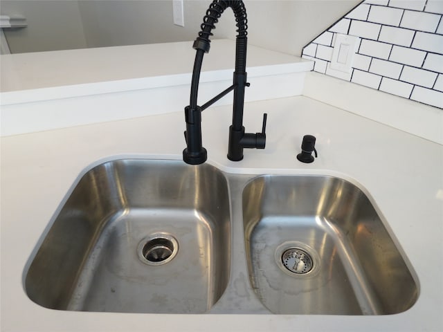 interior details with sink