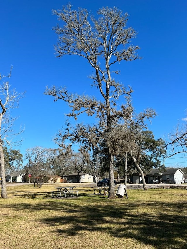 view of home's community with a lawn