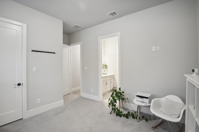 interior space featuring connected bathroom