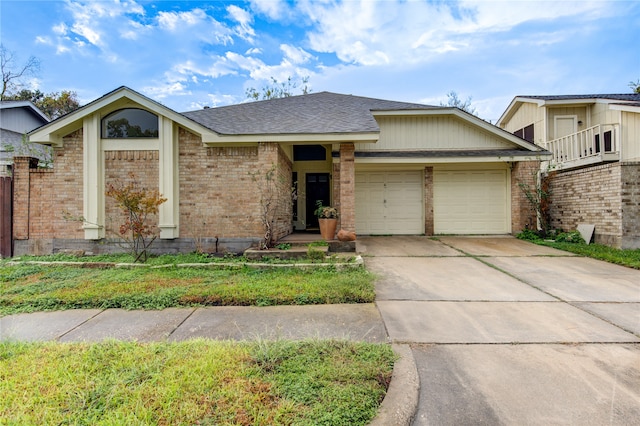 view of front of home featuring a garage