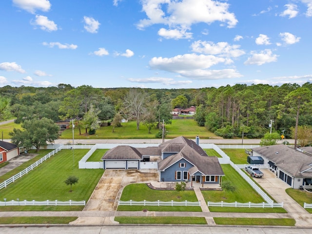 birds eye view of property