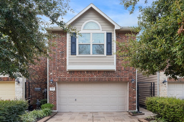 view of front of home featuring a garage