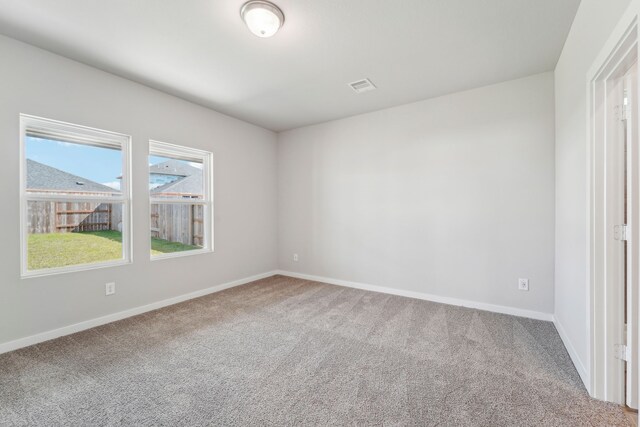 view of carpeted empty room