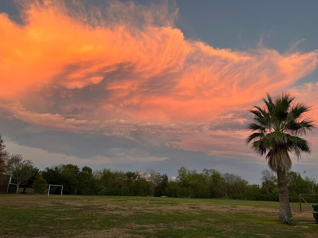 view of nature at dusk