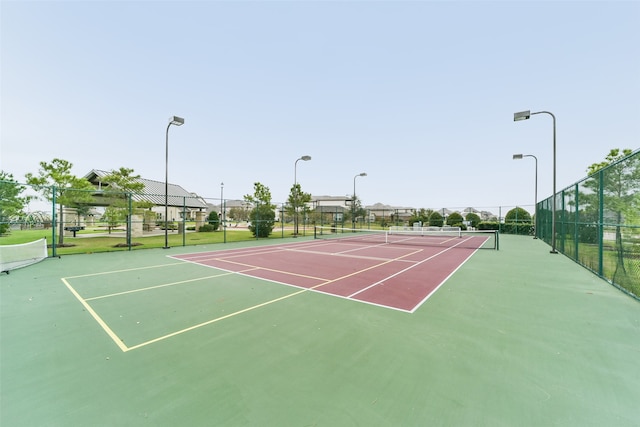 view of tennis court