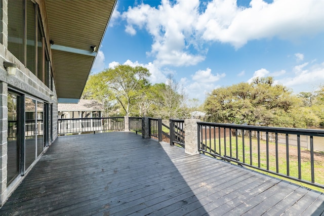 view of wooden terrace